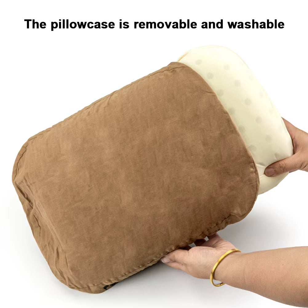 Soft Slow Rebound Memory Foam Pillow Outdoor Camping Travel Cervical Pillow Portable Noonbreak Pillow Neck Support Pillow
