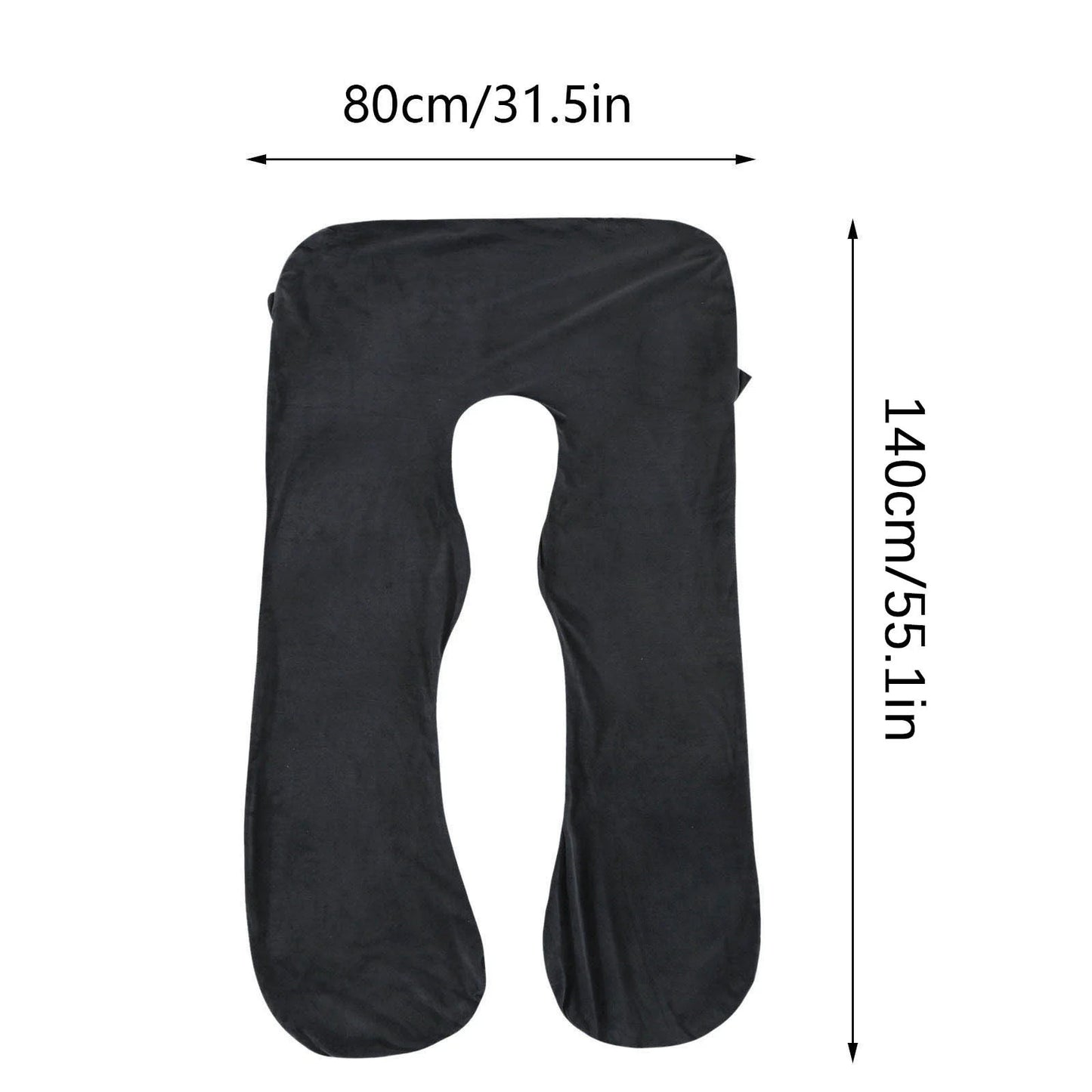Pregnancy Pillow Cover, U Shaped Full Body Pillows Cover for Maternity Support Sleeping Pillow, Washable Jersey Cover, Removable Maternity Pillow Cover 40*140Cm,Includes Pillowcase Only