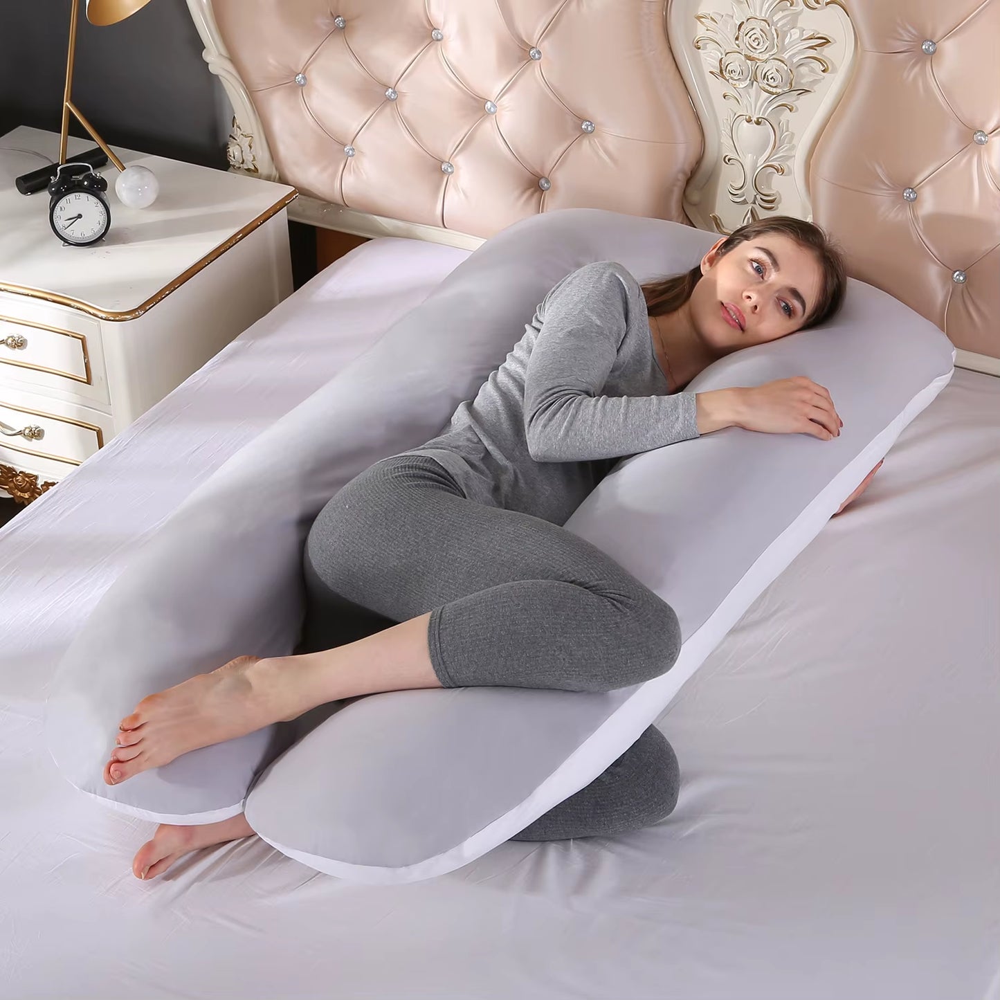Multifunctional Pregnant Pillow U-Shape Pregnant Sleeping Support Pillow for Maternity Breast Feedings Cushion Nursing Pillow