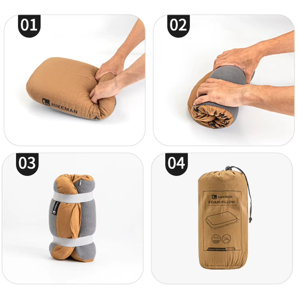Soft Slow Rebound Memory Foam Pillow Outdoor Camping Travel Cervical Pillow Portable Noonbreak Pillow Neck Support Pillow