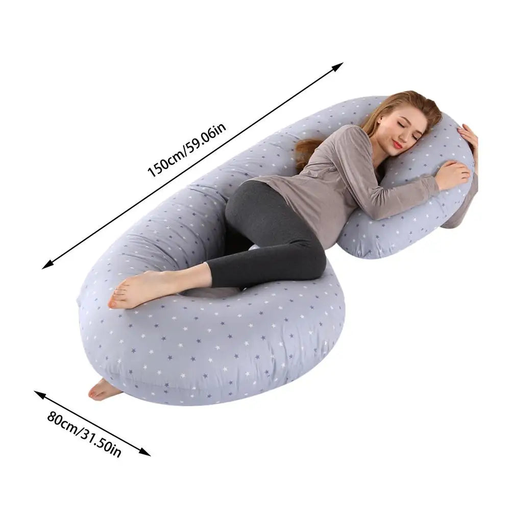 Pregnancy Pillows C-Shape Full Body Pillow with Removable Cover Maternity Pillow Side-Lying Waist Pillow Woman Sleep Side Pillow