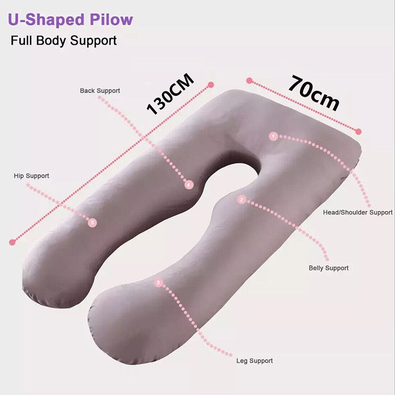Pregnancy Pillow U Shaped Maternity Pillow Support Back Hips Legs Belly Sleeping
