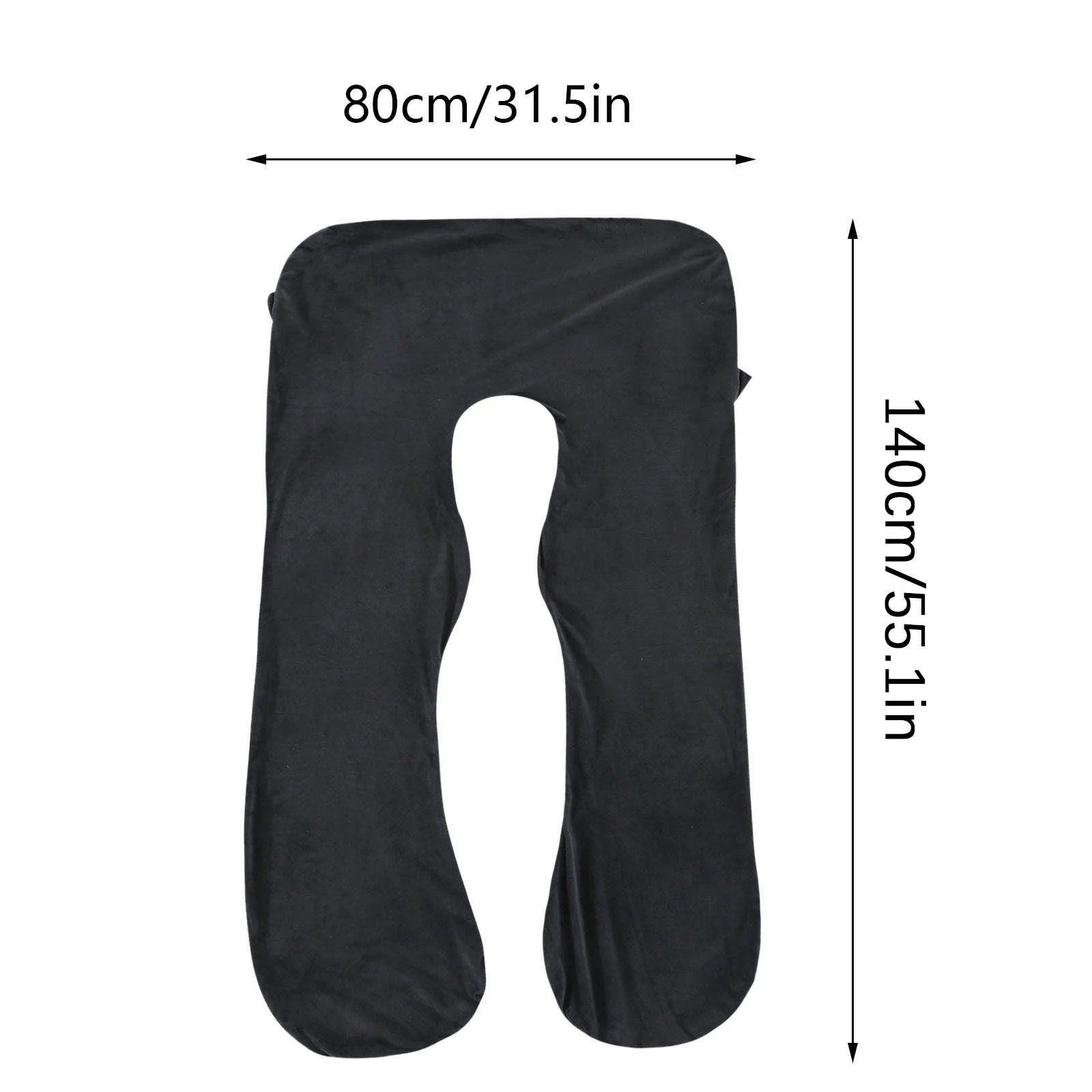 Pregnancy Pillow Cover, U Shaped Full Body Pillows Cover for Maternity Support Sleeping Pillow, Washable Jersey Cover, Removable Maternity Pillow Cover 40*140Cm,Includes Pillowcase Only
