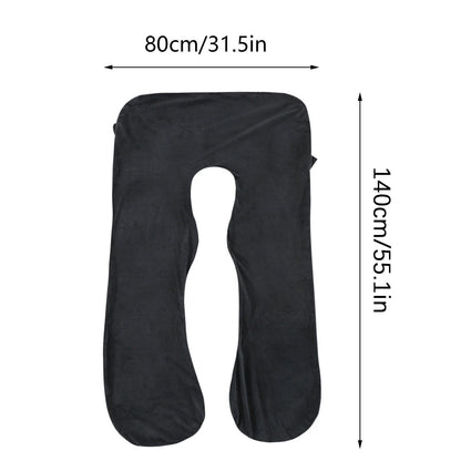 Pregnancy Pillow Cover, U Shaped Full Body Pillows Cover for Maternity Support Sleeping Pillow, Washable Jersey Cover, Removable Maternity Pillow Cover 40*140Cm,Includes Pillowcase Only