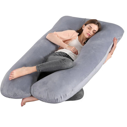 Pregnancy Pillow for Sleeping, U Shaped Full Body Pillow, Maternity Pillow Support for Back, Hips, Legs for Pregnant Women