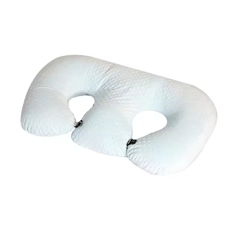 Baby Twin Pillow Nursing Breastfeeding Pillow Anti-Spitting Feeding Cushions Baby Nest