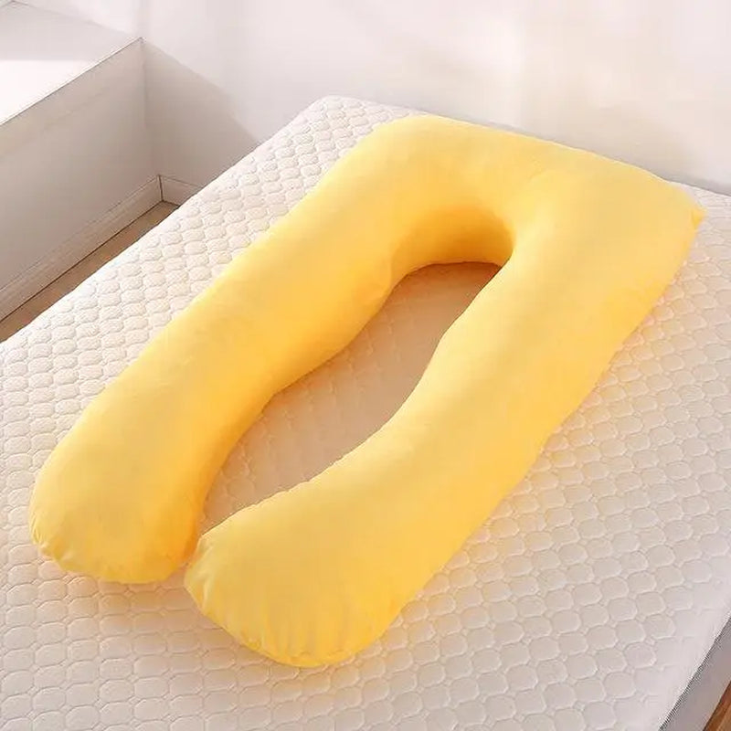 100% Cotton Full Body Pillow for Pregnant Women U Shape Pregnancy Pillow Sleeping Support Maternity Pillow for Side Sleepers