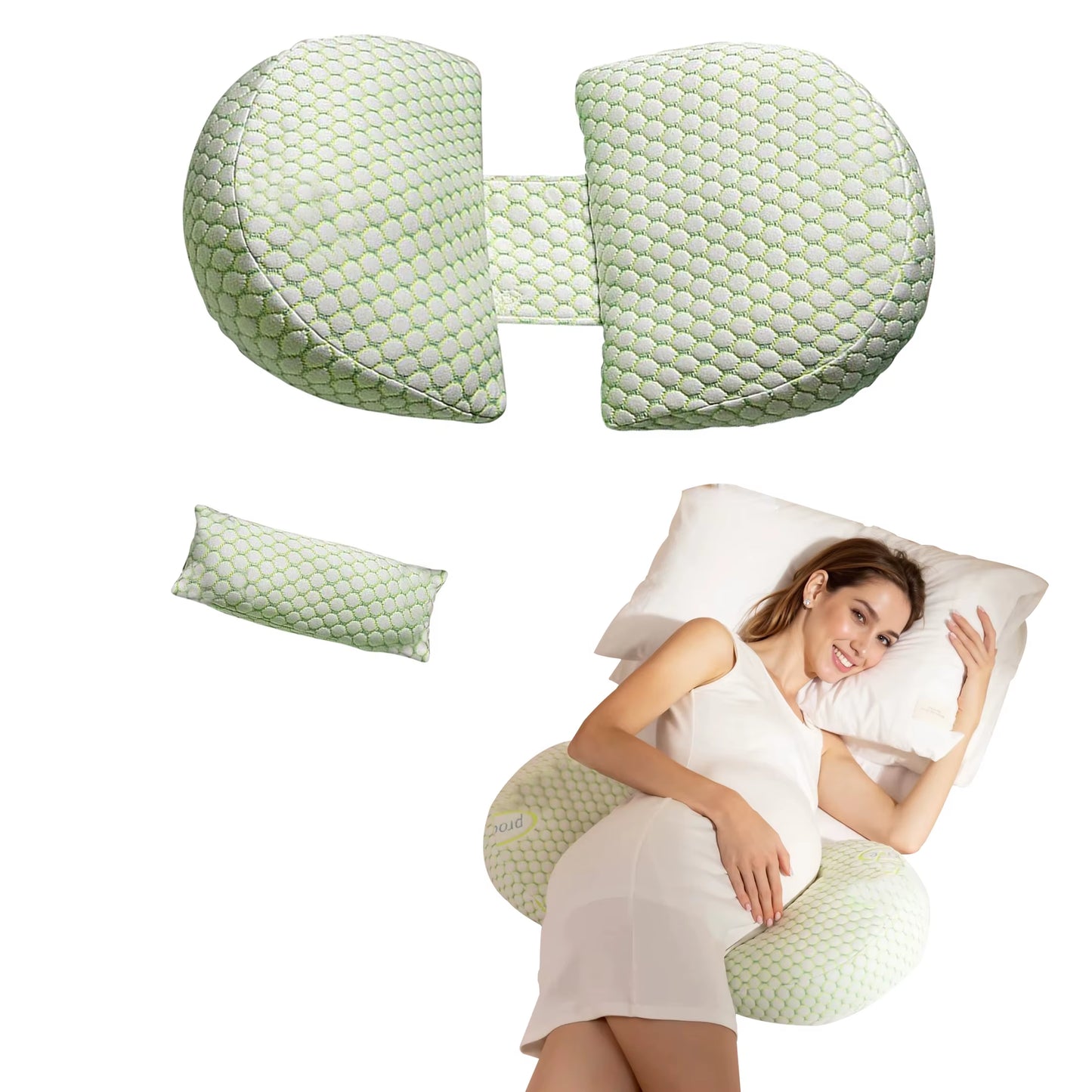Pregnancy Pillow for Pregnant Women,Soft Pregnancy Body Pillow,Support for Back, Hips, Legs,Maternity Pillow