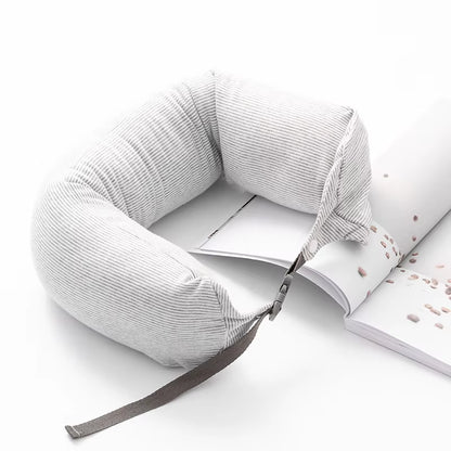 Liangpin Neck Pillow Striped Particle Pillow Car Neck Pillow Japanese Style Cylindrical Pillow Travel Pillow