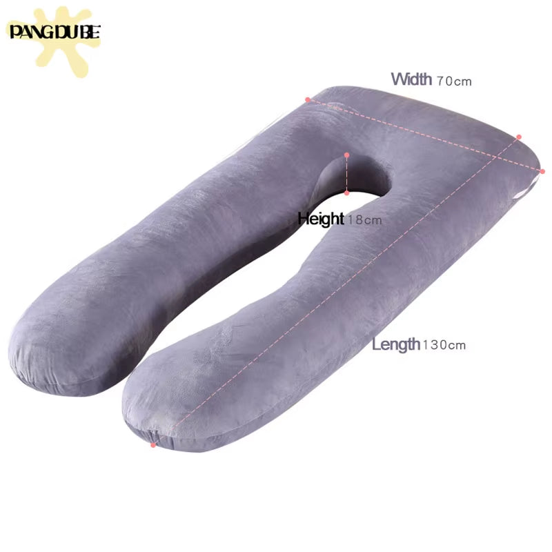 Multifunctional Pregnant Pillow U-Shape Pregnant Sleeping Support Pillow for Maternity Breast Feedings Cushion Nursing Pillow