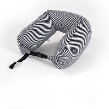 Liangpin Neck Pillow Striped Particle Pillow Car Neck Pillow Japanese Style Cylindrical Pillow Travel Pillow