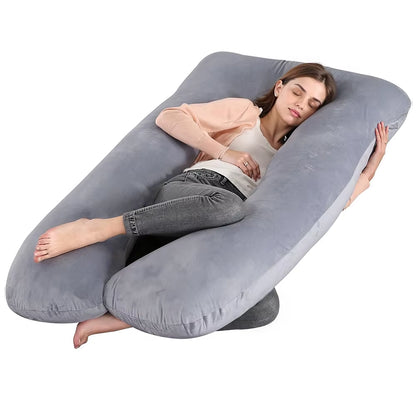 Pregnancy Pillow for Sleeping, U Shaped Full Body Pillow, Maternity Pillow Support for Back, Hips, Legs for Pregnant Women