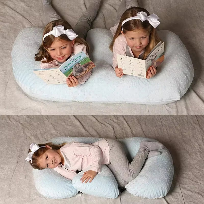 Baby Twin Pillow Nursing Breastfeeding Pillow Anti-Spitting Feeding Cushions Baby Nest